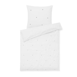 Juna Sengetj Daisy Hvid/Lys Bl Baby 70x100 cm