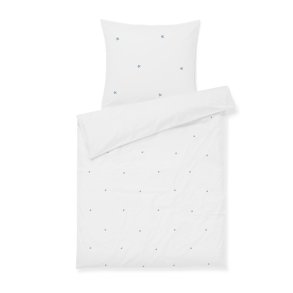 Juna Sengetj Daisy Hvid/Lys Bl Baby 70x100 cm