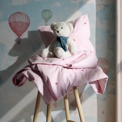 Juna Sengetj Daisy Pink/Rd Baby 70x100 cm