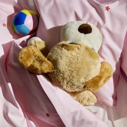 Juna Sengetj Daisy Pink/Rd Junior 100x140 cm