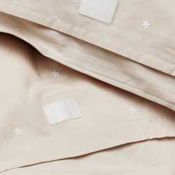 Juna Sengetj Daisy Sand/Hvid Baby 70x100 cm