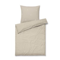 Juna Sengetj Daisy Sand/Hvid Baby 70x100 cm