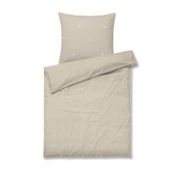 Juna Sengetj Daisy Sand/Hvid Junior 100x140 cm