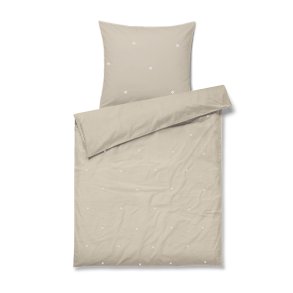 Juna Sengetj Daisy Sand/Hvid Junior 100x140 cm