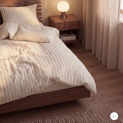 Juna Soft Senget�j Off-white/Karamel 140x200 cm