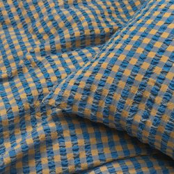 Juna Pudebetrk - Bk&Blge - Bl/Okker - 63x60 cm