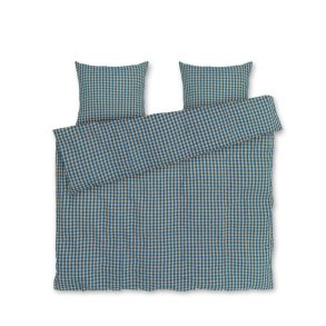 Juna Sengetj Bk&Blge - Bl/Okker - 200x220 cm