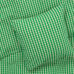 Juna Sengetj Bk&Blge - Grn/Sand - 140x200 cm