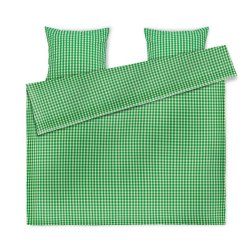 Juna Sengetj Bk&Blge - Grn/Sand - 200x220 cm