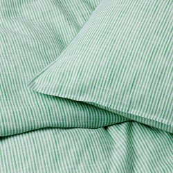 Juna Sengetj - Monochrome Lines - Grn/Hvid - 140x200 cm