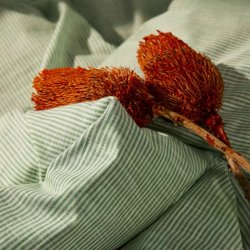 Juna Sengetj - Monochrome Lines - Grn/Hvid - 140x220 cm