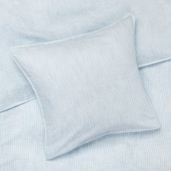 Juna Sengetj - Monochrome Lines - Lys Bl/Hvid - 140x220 cm