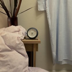 Juna Sengetj - Monochrome Lines - Rosa/Hvid - 140x220 cm