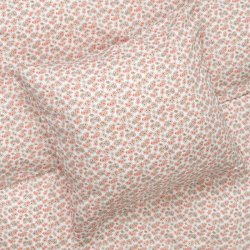 Juna Sengetj - Pleasantly - Hvid / Rosa - 140x200 cm