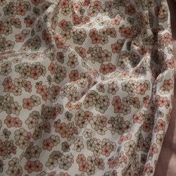 Juna Sengetj - Pleasantly - Hvid / Rosa - 140x200 cm