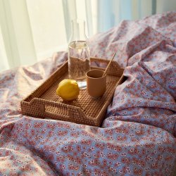 Juna Sengetj - Pleasantly - Lys Bl / Rosa - 140x200cm