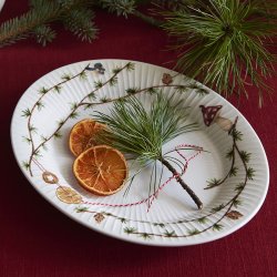 Khler Hammershi Christmas Ovalt Bordfad 28,5x22,5 cm