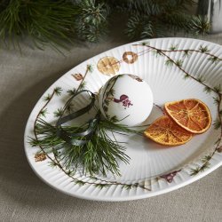 Khler Hammershi Christmas Ovalt Bordfad 28,5x22,5 cm