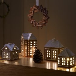 Khler Gingerbread Lyshus Julestald