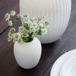 K&auml;hler Hammershi Vase H10 cm - Hvid