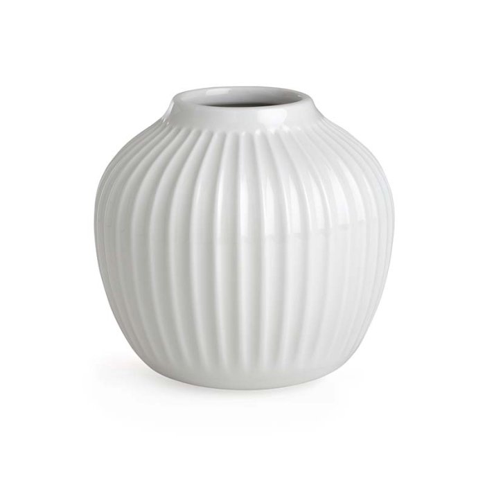 K&auml;hler Hammershi Vase H12,5 cm - Hvid