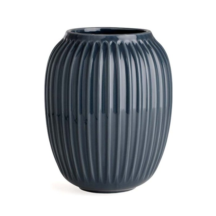 K&auml;hler Hammershi Vase H20 cm - Antracitgr