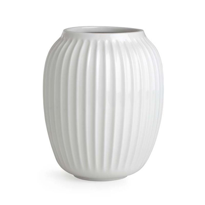 K&auml;hler Hammershi Vase H20 cm - Hvid