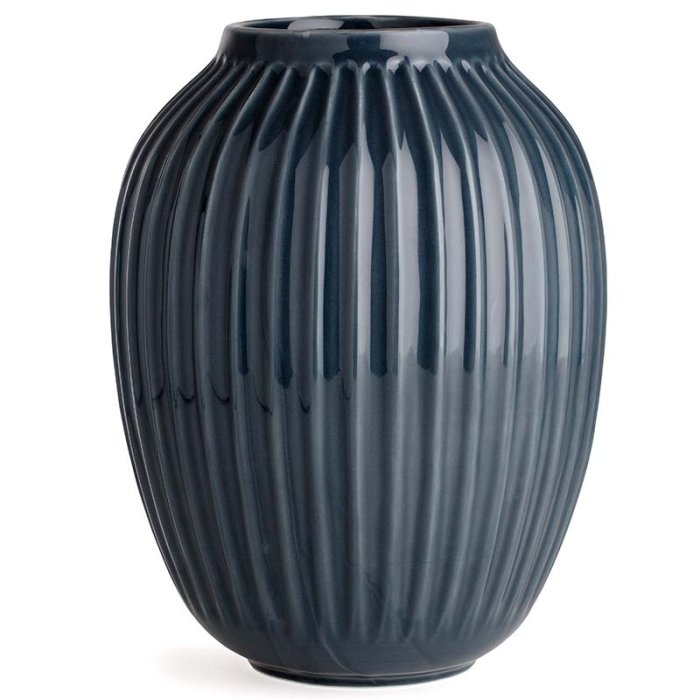 K&auml;hler Hammershi Vase H25 cm - Antracitgr