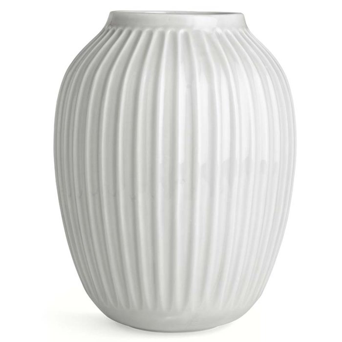 K&auml;hler Hammershi Vase H25 cm - Hvid