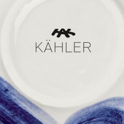 K&auml;hler Tulle Vase H10,5 cm Bl