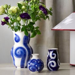 K&auml;hler Tulle Vase H10,5 cm Bl