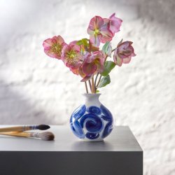 K&auml;hler Tulle Vase H10,5 cm Bl