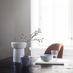 K&auml;hler Ombria vase H200 - Marmorhvid