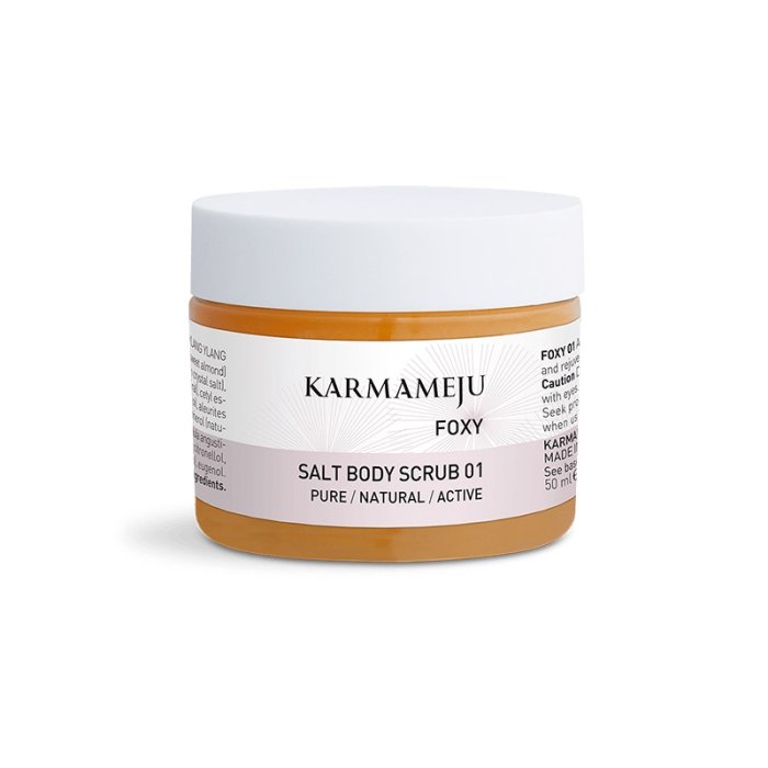 Karmameju Exfoliating Salt Body Scrub FOXY 01 - Rejsestrrelse