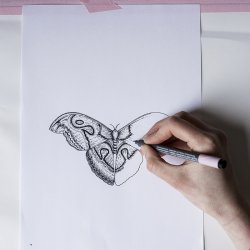 Ferm Living - Tapet - Katie Scott - Animals - Mrkebl