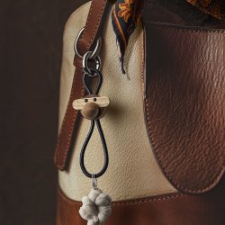 Kay Bojesen Abe Slvtonet Nglering m/ Sort Lder 