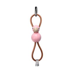 Kay Bojesen Fugl S�lvtonet N�glering m/ Naturl�der Rosa