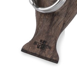 Kay Bojesen Fugl Slvtonet Nglering m/ Sort Lder