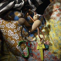 Kay Bojesen Fugl Slvtonet Nglering m/ Sort Lder