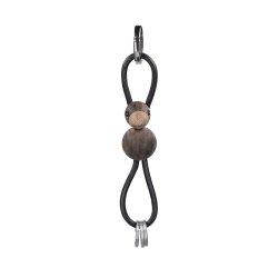 Kay Bojesen Fugl Slvtonet Nglering m/ Sort Lder