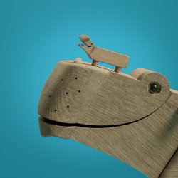 Kay Bojesen Liliput Flodhest Eg