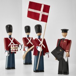 Kay Bojesen Fanebrer Med Tekstilflag - Lille