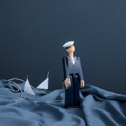 Kay Bojesen Marine - Mrk Bl/Hvid 