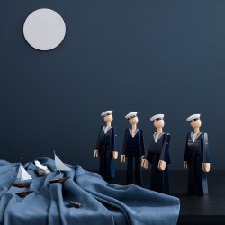 Kay Bojesen Marine - Mrk Bl/Hvid 