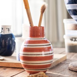 K&auml;hler Omaggio Nuovo Vase H14,5 cm - Terracotta