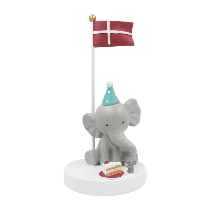 KIDS by FRIIS Bordflag Elefant m/ Mus &amp; Kage