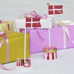 KIDS by FRIIS Bordflag Stor Pakke Pink/Rd