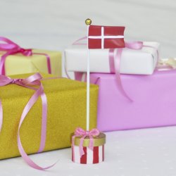 KIDS by FRIIS Bordflag Stor Pakke Pink/Rd