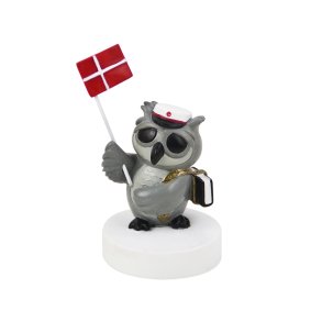 KIDS by FRIIS Ugle m/ Bog og Rd Studenterhue