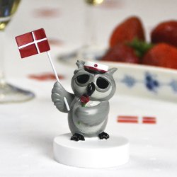 KIDS by FRIIS Ugle m/ Rd Rose og Studenterhue